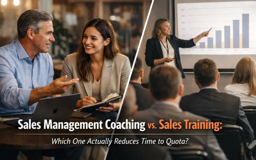 Sales Management Coaching vs. Sales Training: Which One Actually Reduces Time to Quota?