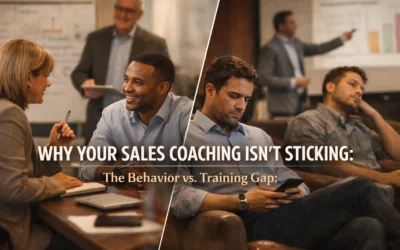Your Sales Coaching Isn’t Sticking (And It’s Costing You Money): The Behavior vs. Training Gap